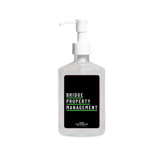 Sanitizer Bottle W/Pump - 8 oz. Lemon Scented