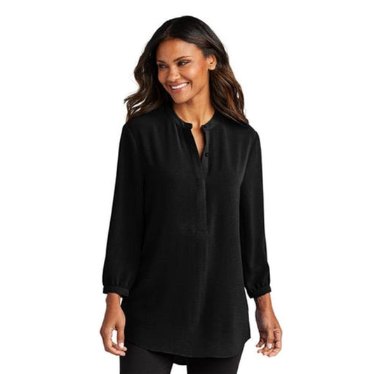 Port Authority Ladies 3/4-Sleeve Textured Crepe Tunic