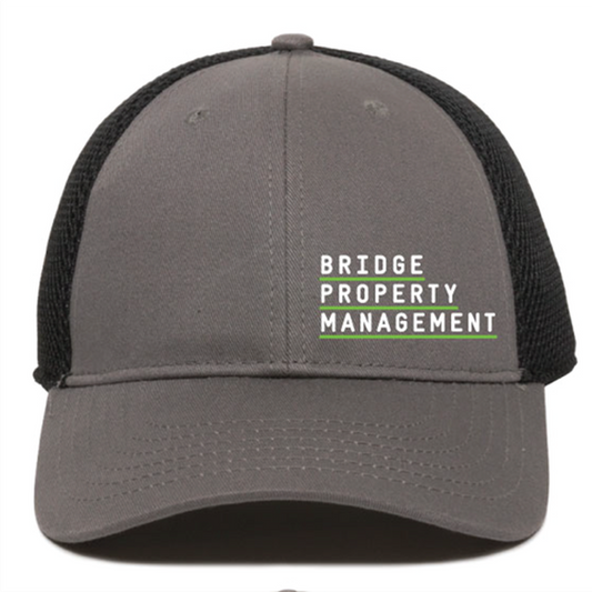 Charcoal/Black Mesh Back Hat