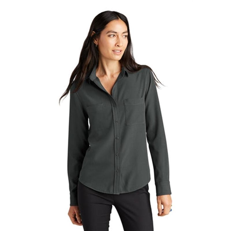 Mercer+Mettle Women's Stretch Crepe Camp Blouse