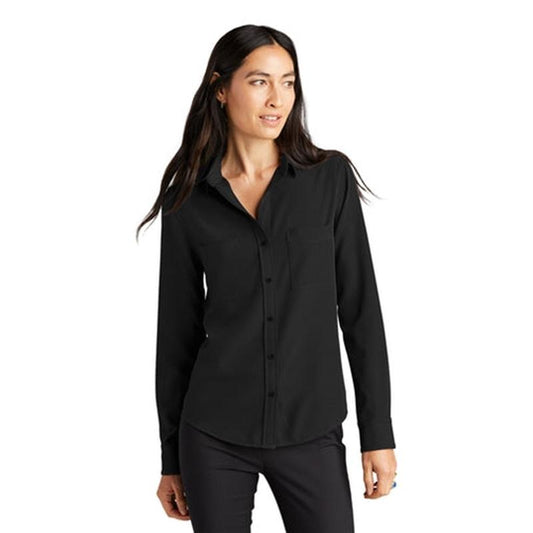 Mercer+Mettle Women's Stretch Crepe Camp Blouse