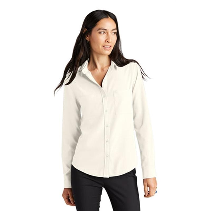 Mercer+Mettle Women's Stretch Crepe Camp Blouse