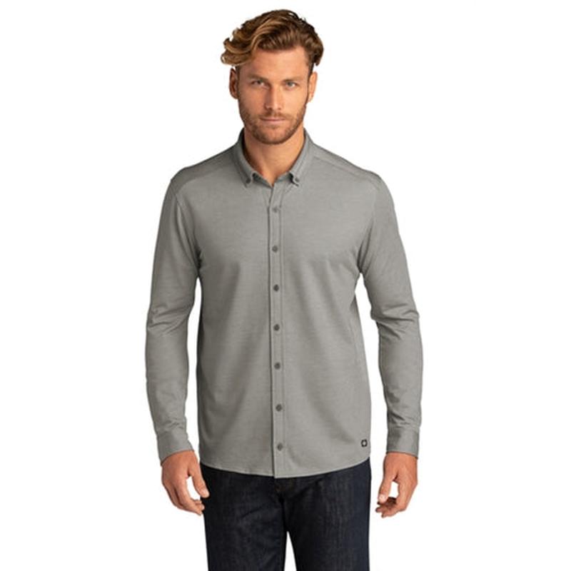 OGIO Code Stretch Long Sleeve Button-Up
