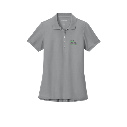 Port Authority Women’s Wearever S/S Pique Polo - Gusty/ Grey